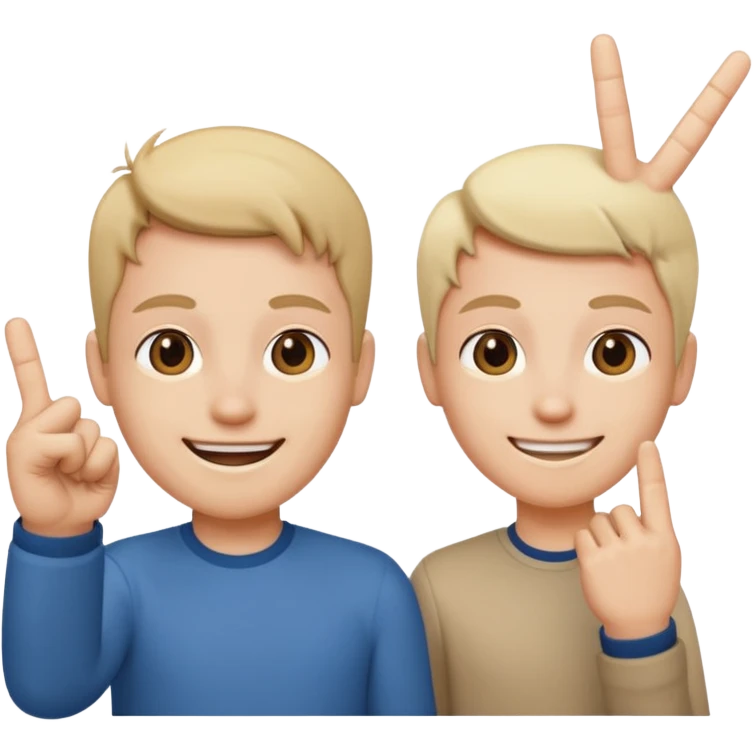 Deze: 🥰 en deze: 🖕🏻 moeten gemixt worden emoji