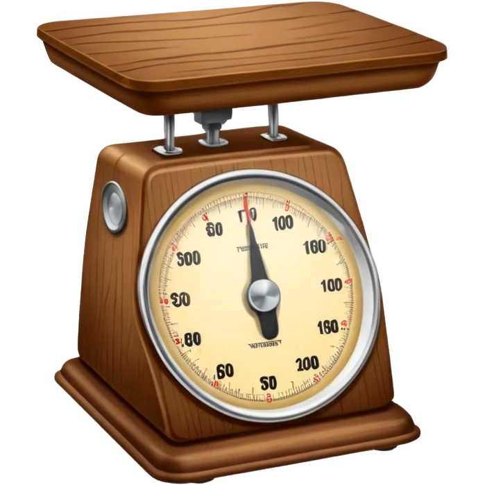 Make a weighing scale emoji in color brown emoji