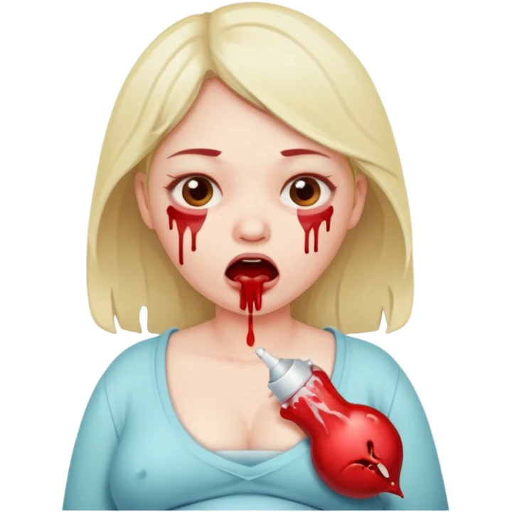 pregnant bleeding emoji