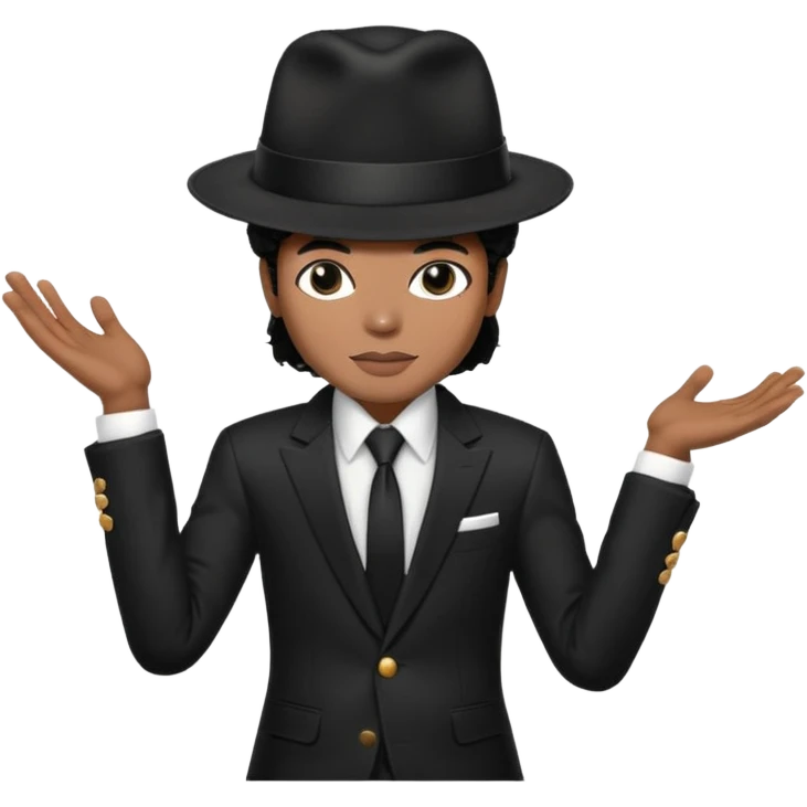 Micheal jackson doing the lean emoji