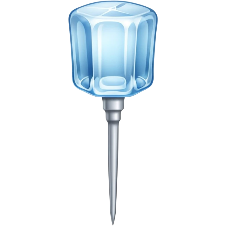 ice pick with ice cubes emoji