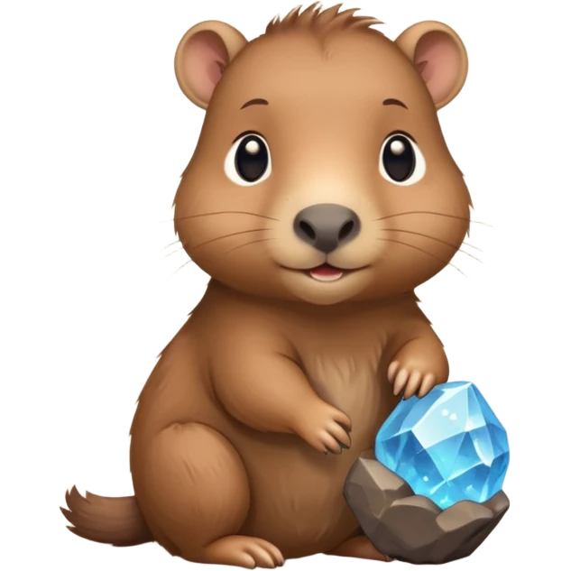 baby capypara with magical stone


 emoji
