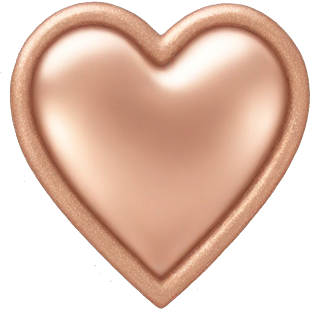 rose gold heart emoji