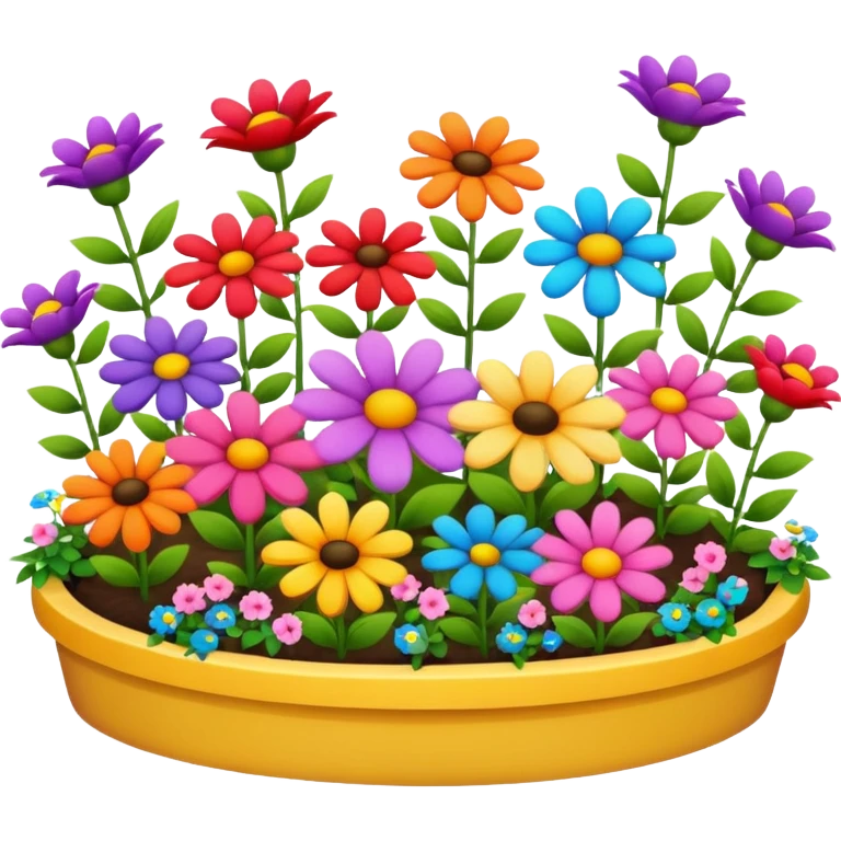 flower bed emoji