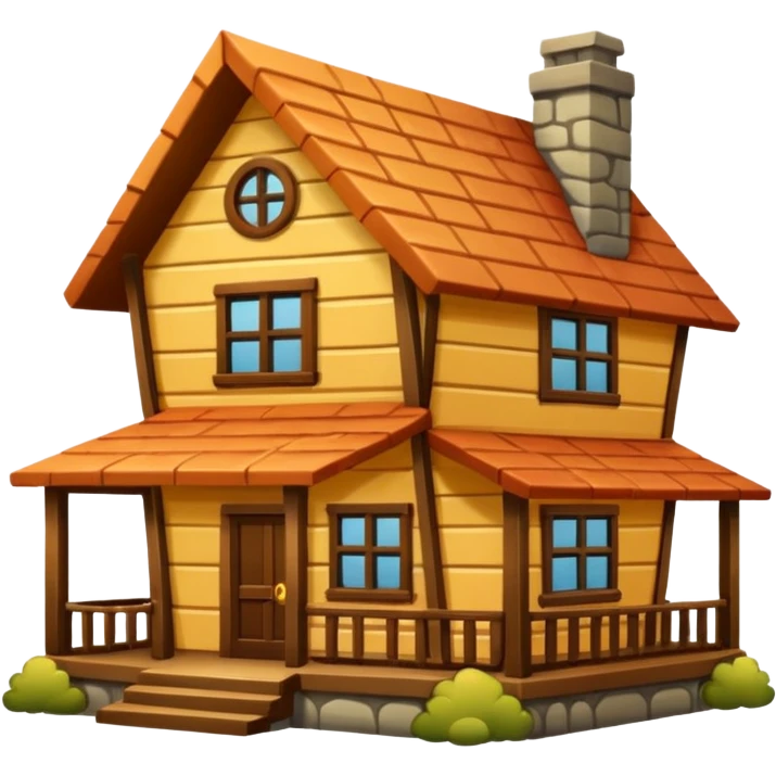 big wood house emoji