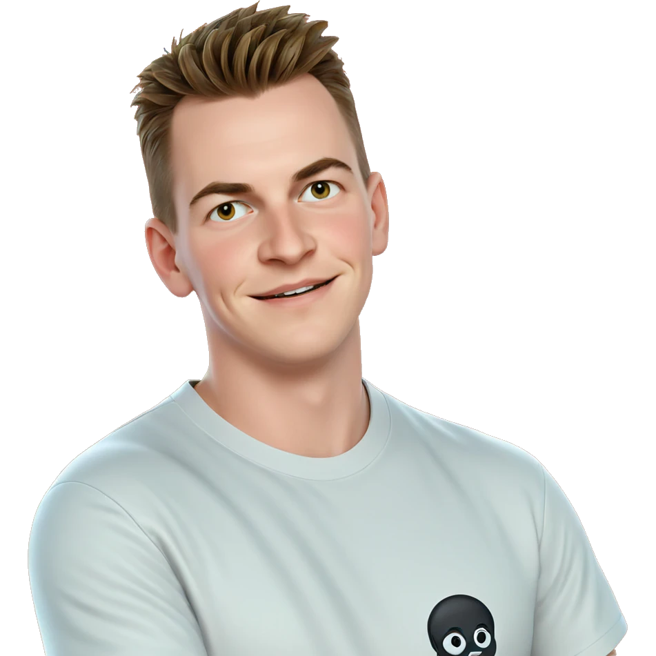 smiling boy in white shirt emoji