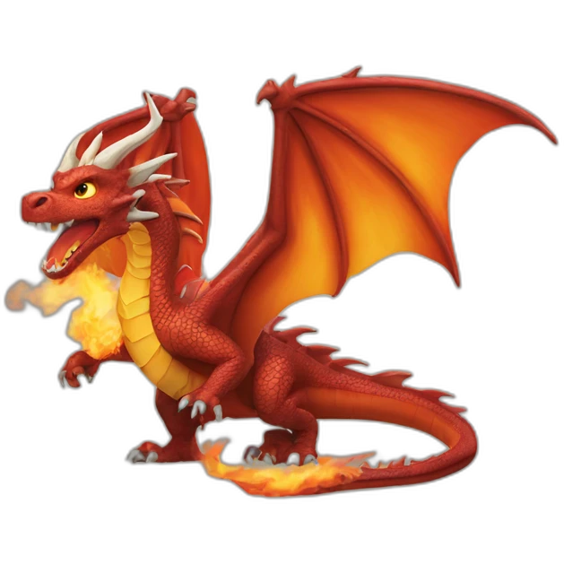 Dragon crache du feu emoji