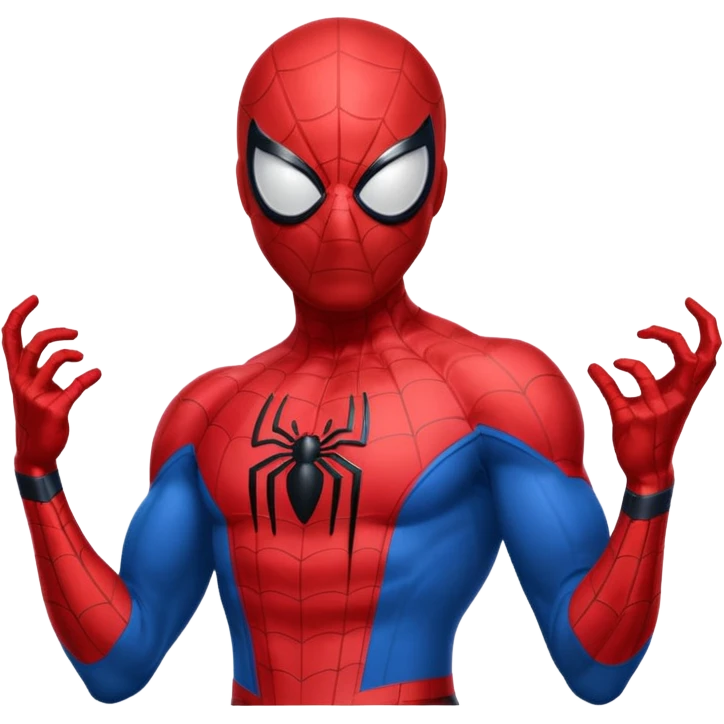 Spider-Man having spidey sense emoji