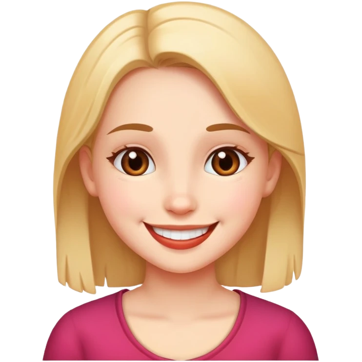A girl saying I love you emoji