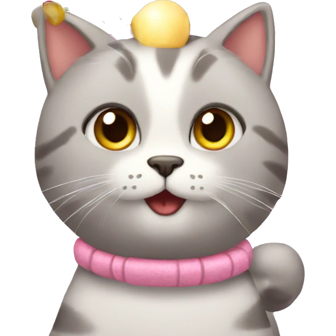 cat birthday party emoji