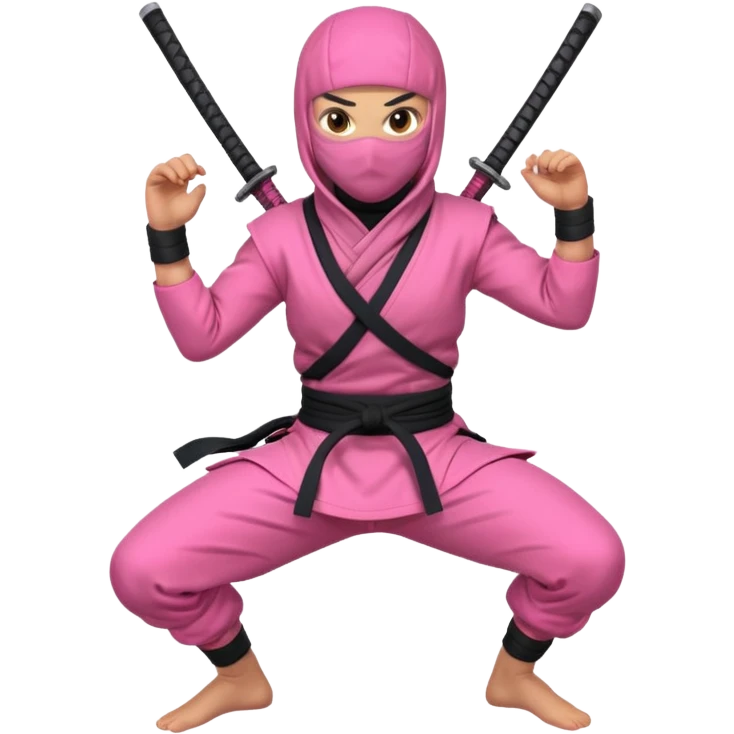 pink ninja emoji