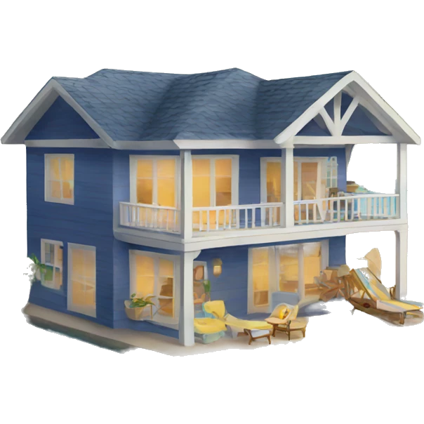 beach house emoji