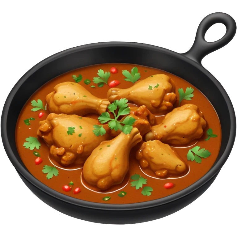 Desi chicken curry in black corai emoji