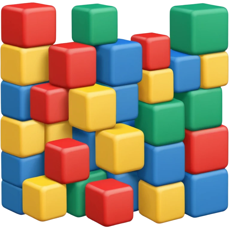 Wooden blocks with letters emoji