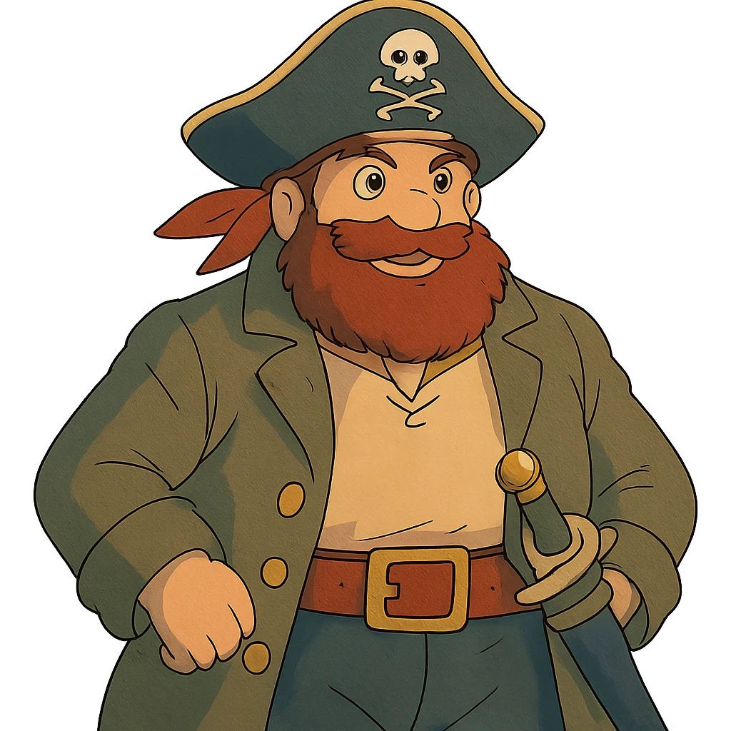 ghibli style pirate emoji