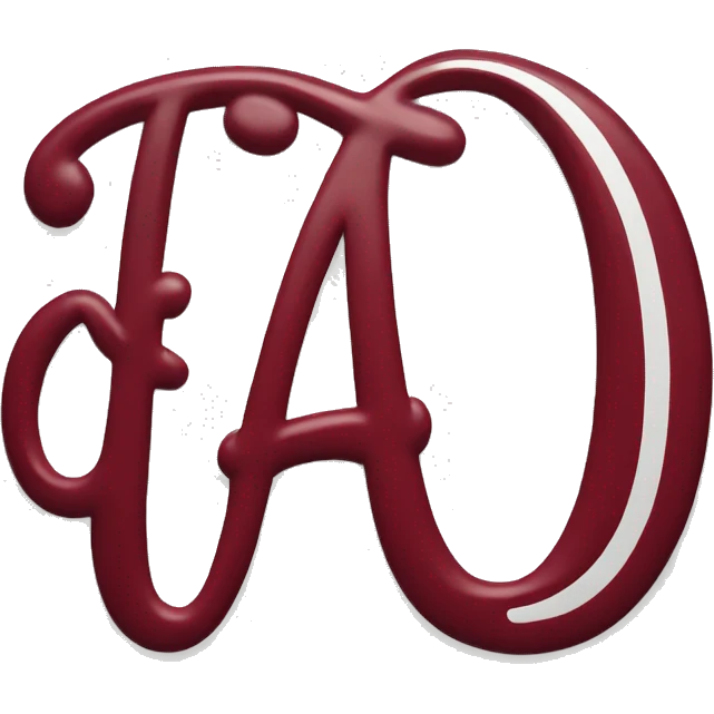 The University of Alabama script “A” logo  emoji