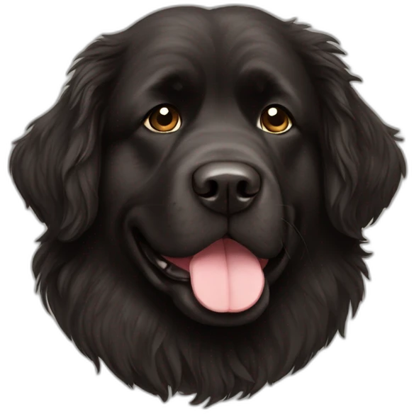 Newfoundland dog emoji