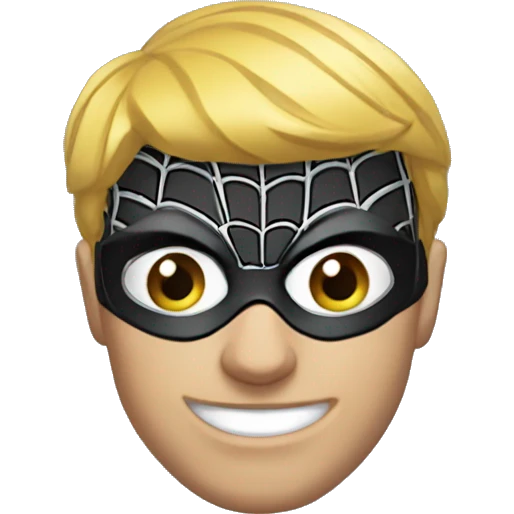 Mascara de spiderman comic emoji