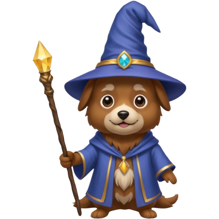 Dog wizard emoji