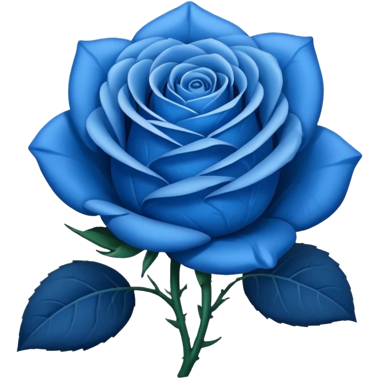 Blue rose  emoji
