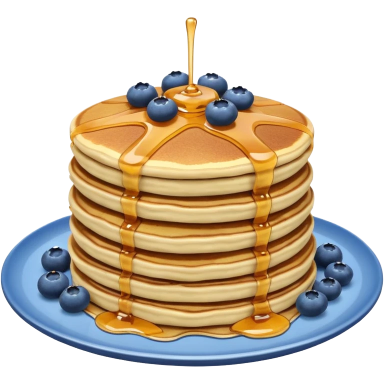 Blueberry pancakes emoji