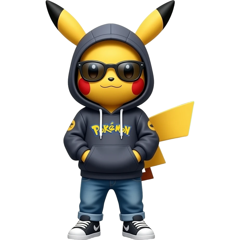 Thug-Life hood version of Pokemon emoji