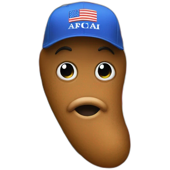 poop emoji wearing make america great again cap emoji