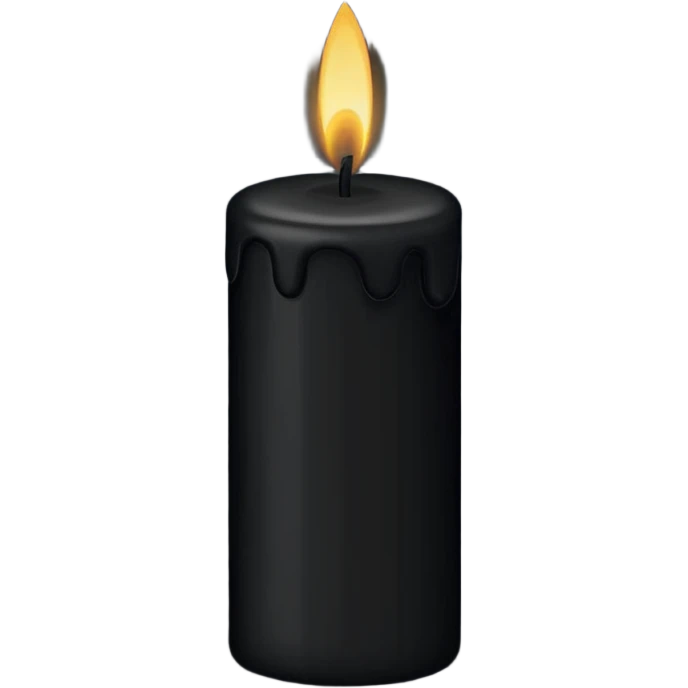 black candle emoji