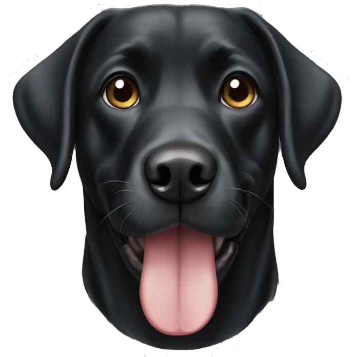 black lab emoji