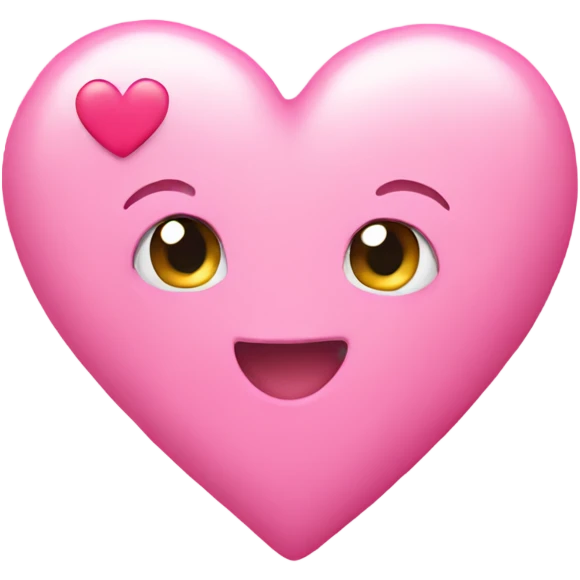 Cute heart pink emoji