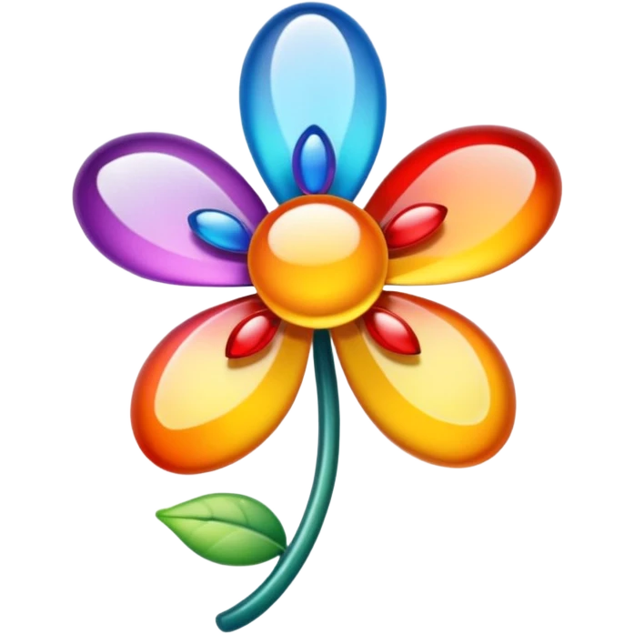 Bead flower emoji