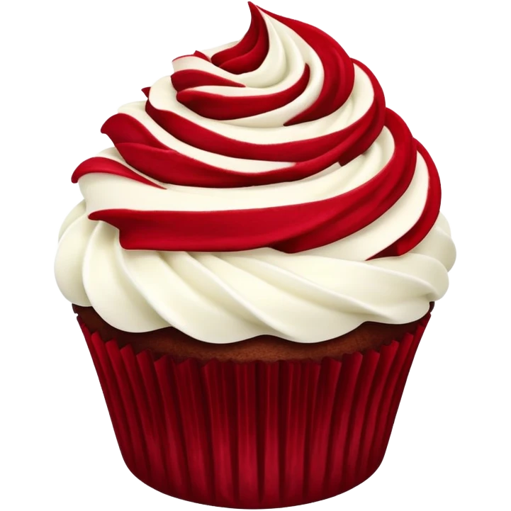 ultra realistic red velvet cupcake emoji