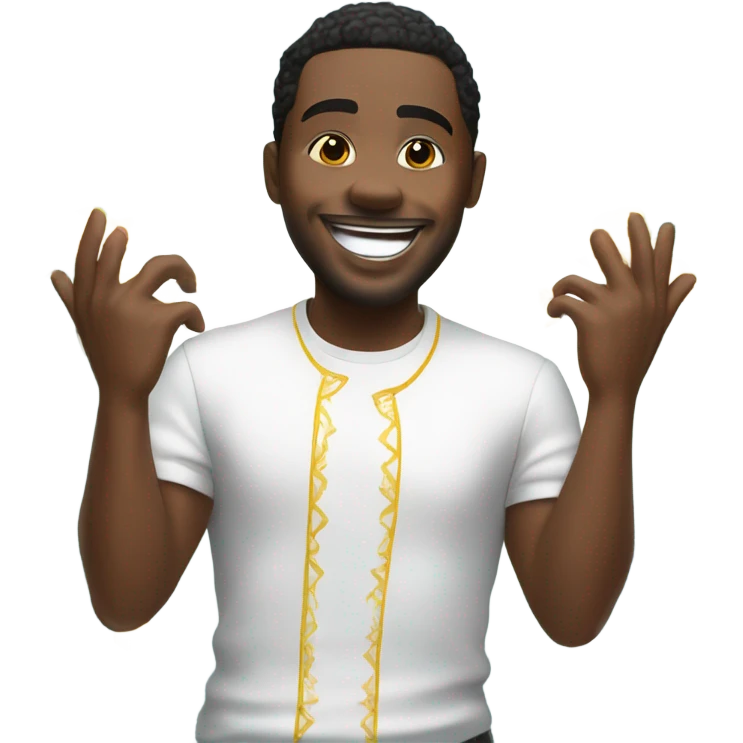 Black man winning in Vegas  emoji