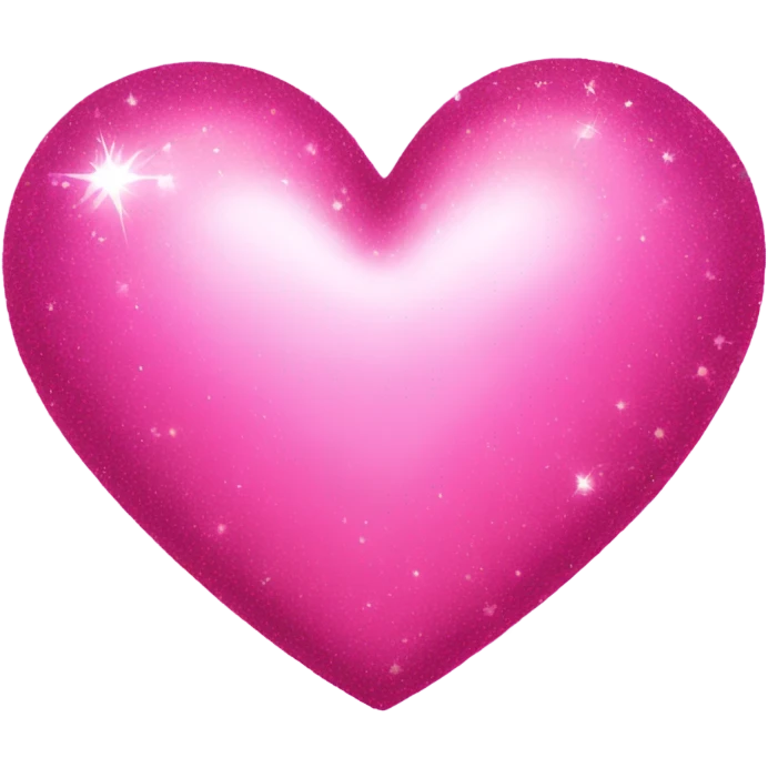 Sparkly pink heart emoji