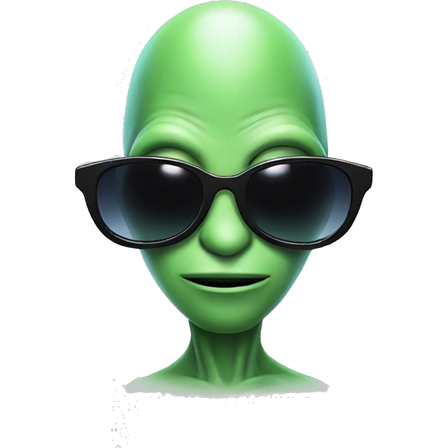 Alien with sunglasses  emoji