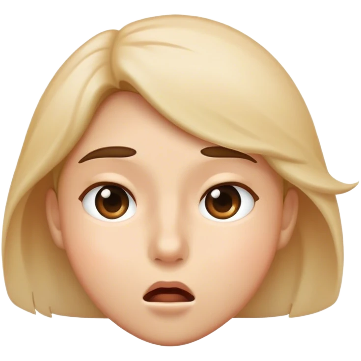 Visage qui souffle emoji