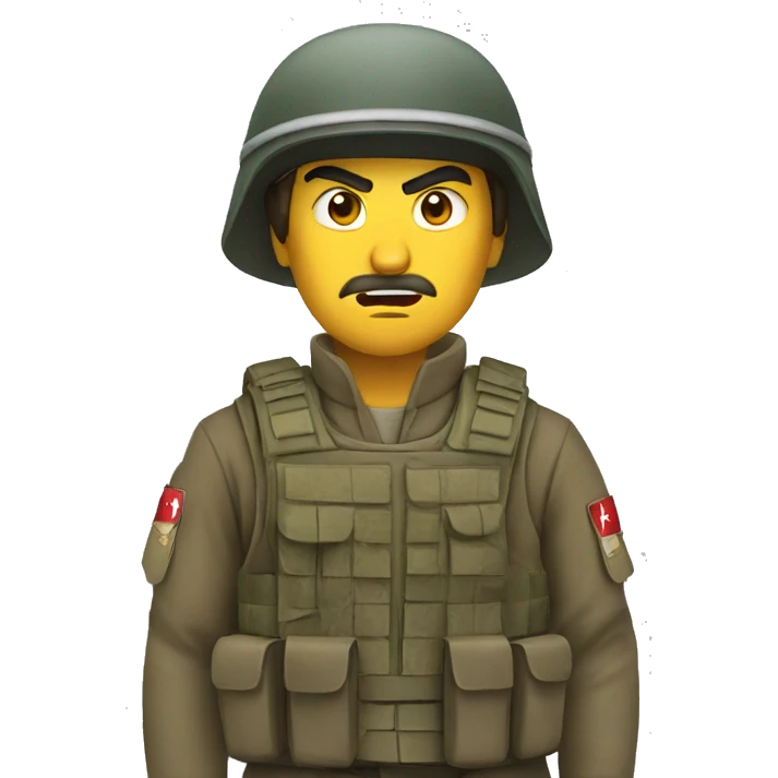 angry Turkish soldier emoji
