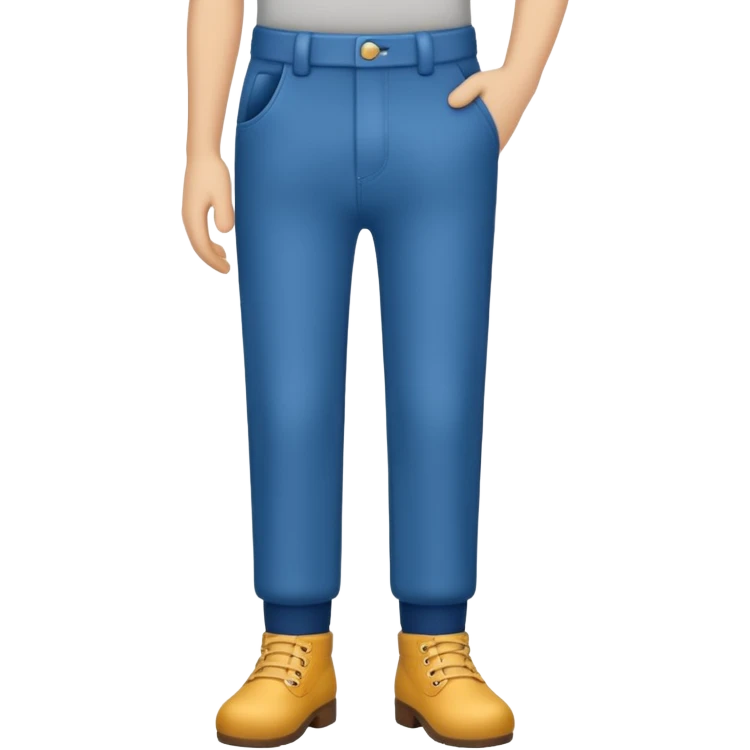 A little guy with no limbs but legs with pants ☺️👖 emoji
