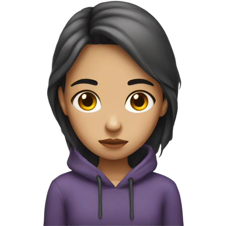 Girl sad emoji
