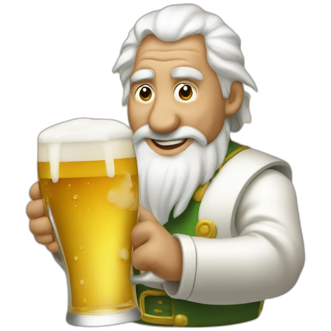 Sinok avec une bière emoji