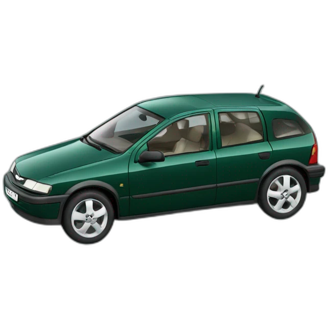 Dark green Opel Astra 1997 5 doors emoji