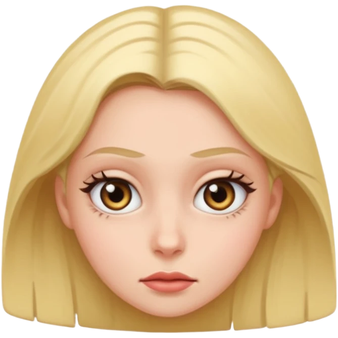 dramatic girl rolling eyes emoji