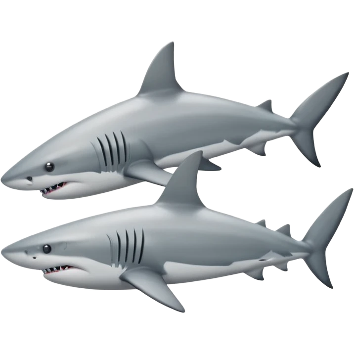 Put the shoes on the fins of the shar emoji