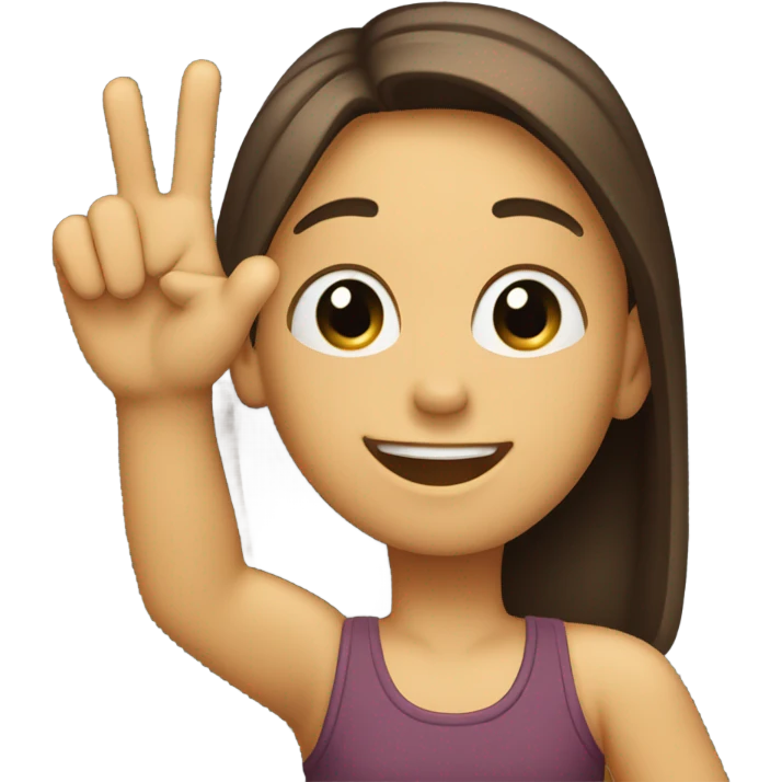 Using that same picture have the person wave hello emoji