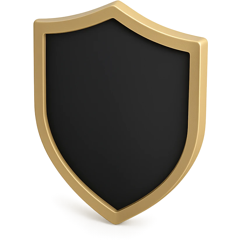 <systemPrompt>
  <style>
    <renderType>3D</renderType>
    <finish>Soft matte</finish>
    <colors>
      <primary>Black</primary>
      <secondary>Antique gold</secondary>
      <background>Pristine white</background>
    </colors>
    <composition>
      <angle>Isometric</angle>
      <shadows>Feathered</shadows>
      <lighting>Ambient glow</lighting>
    </composition>
    <tone>Minimalist</tone>
    <aesthetic>Simple and elegant</aesthetic>
  </style>
</systemPrompt>

{subject} = shield emoji