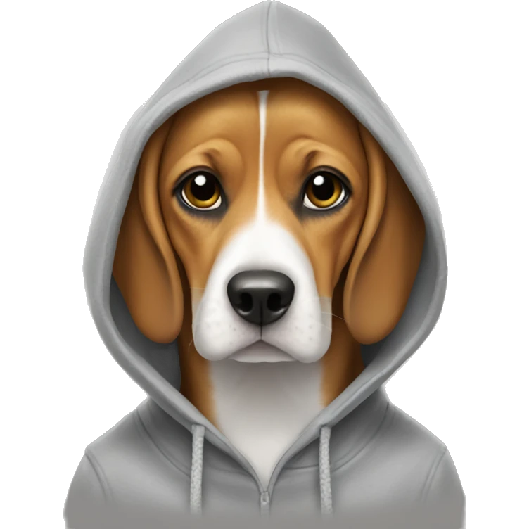 beagle in hoodie emoji