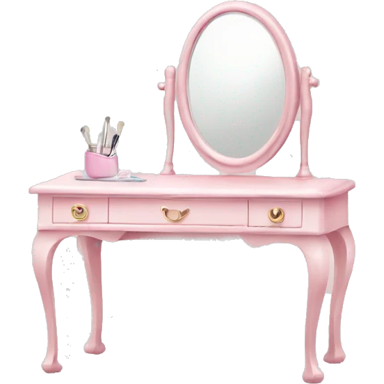light pink dressing table  emoji