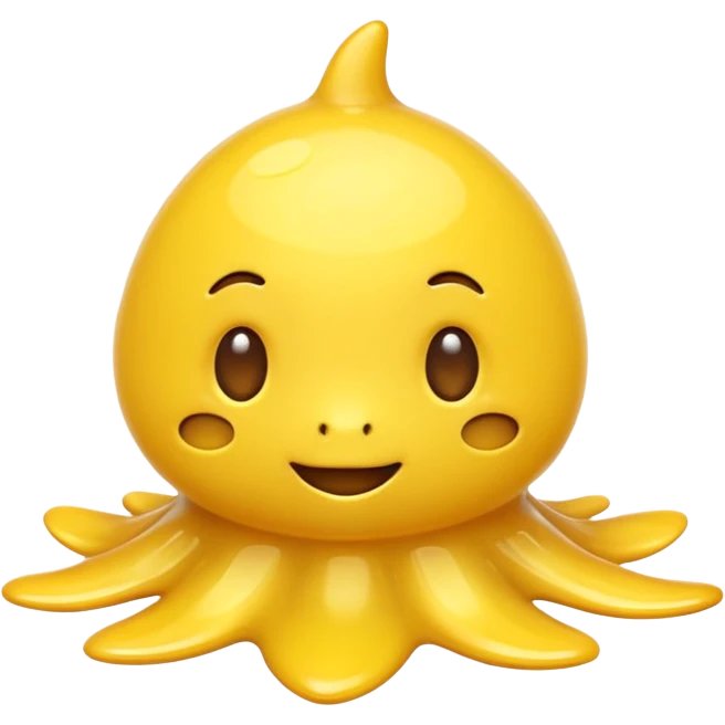 I want a squirt emoji but its colored a yellowing but mostly white emoji