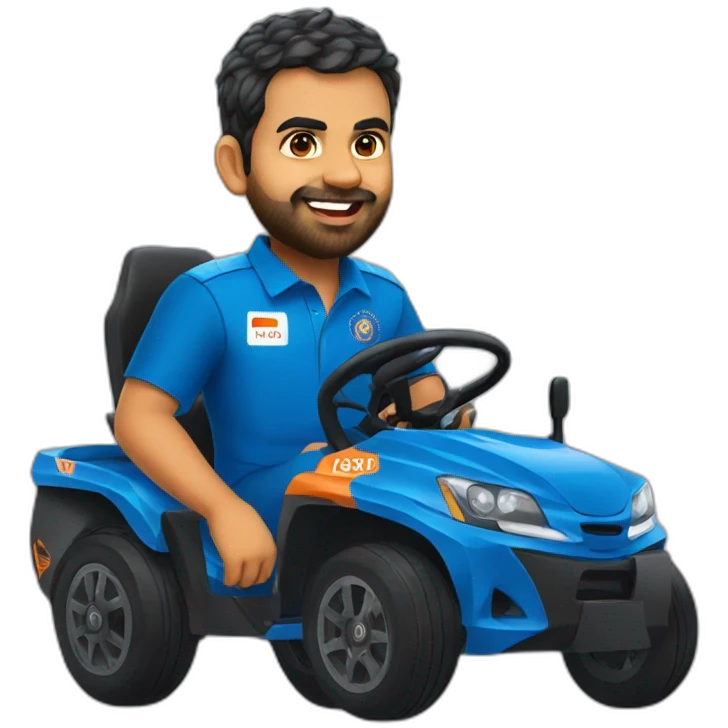 rohit sharma as driver emoji