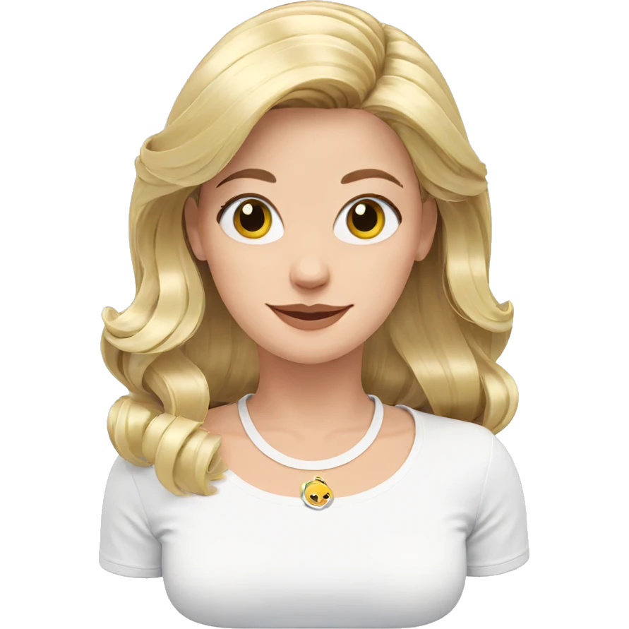 smiling girl with blonde hair emoji